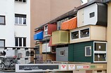 Urban Housing - Nürnberg - Year 2012 &ndash; Rough Sleepers,&nbsp;Occupied Wall Space
Dimensions: Height 750 cm, Length 1220 cm, Width 280 cm