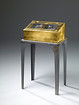 Integral Kulturstiftung, Maxhütte Haidhof, 2006 &ndash; Reliquary Casket No. 5
Material: Gold leaf, slag from garbage incinerationDimensions: 58 x 62 x 24 cm