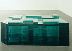 Eiszeit, Kunstverein Kohlenhof N&uuml;rnberg 1993Glas, Blei, Bronze, ca.&nbsp;245 x 115 x 95 cm